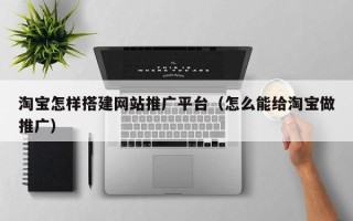 阳泉淘宝怎样搭建网站推广平台（怎么能给淘宝做推广）